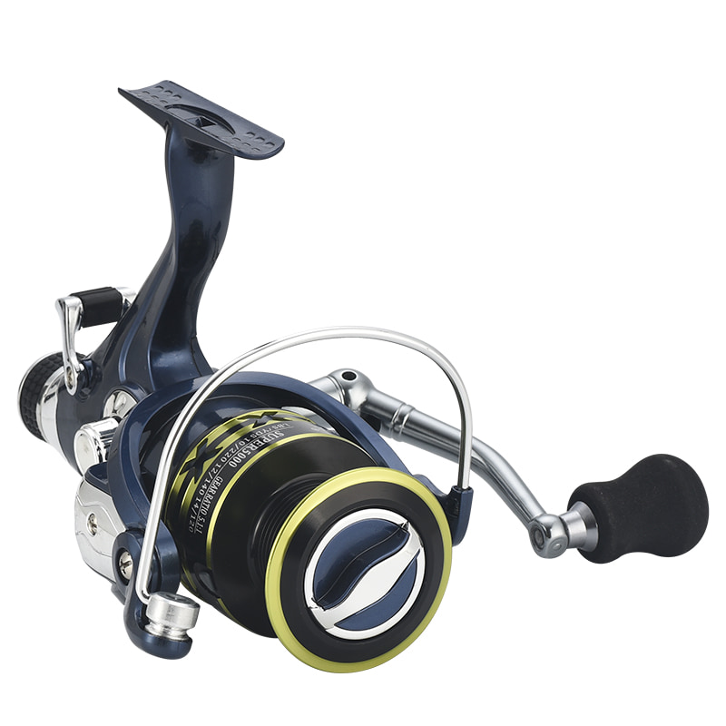 Metalspole fiskestang, der spinder trollinghjul