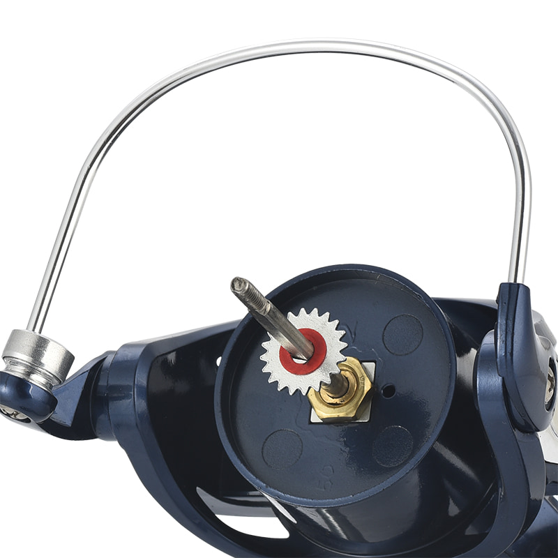 Metalspole fiskestang, der spinder trollinghjul