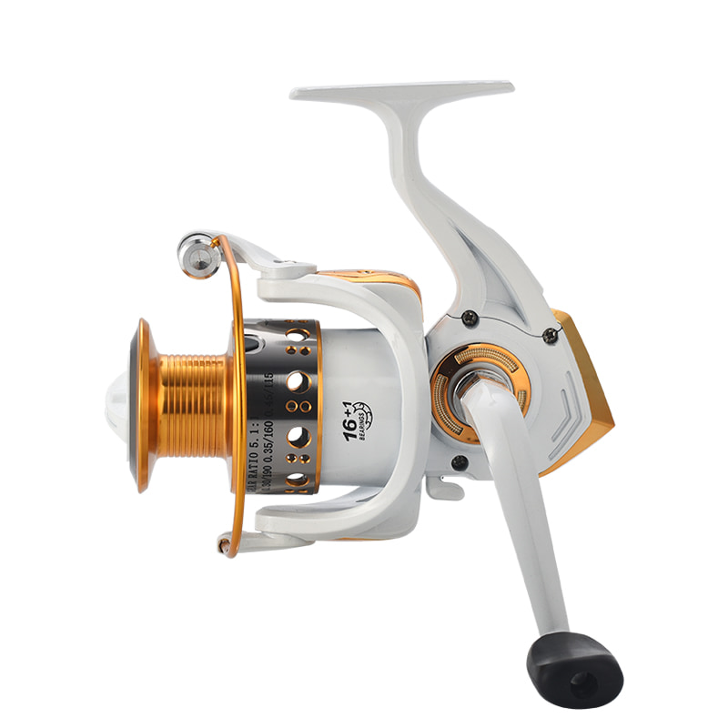 Hvid metal spole hav Fiskeri Spinning Reel Saltvand Agn Casting Surfhjul Spinning Fiskehjul