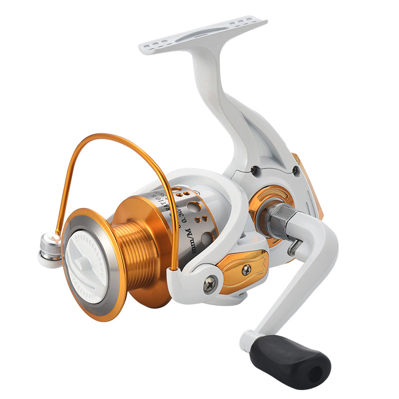 Hvid metal spole hav Fiskeri Spinning Reel Saltvand Agn Casting Surfhjul Spinning Fiskehjul