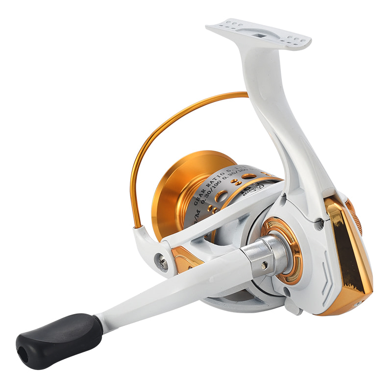 Hvid metal spole hav Fiskeri Spinning Reel Saltvand Agn Casting Surfhjul Spinning Fiskehjul